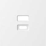 Розетка USB двойная A+C 12Вт Donel A07 белый матовый, Donel