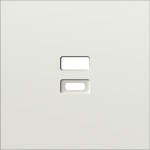 Розетка USB двойная A+C 12Вт Donel S08 шампань, Donel
