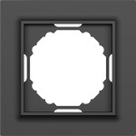 Рамка одинарная Donel A07 Wave матовый карбон, Donel