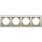 Рамка четверная Donel A07 Wave матовый кашемир, Donel
