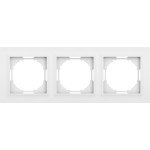 Рамка 3-местная Donel A07 Wave белый матовый, Donel