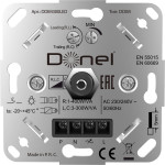 Светорегулятор Triac поворотный, LED,300 Вт., с доп. входом, серия DDIM, Donel