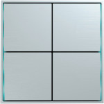 Сенсорный кнопочный модуль KNX, 4/8 группы, голубой. Серия устройств: DKNX, Donel