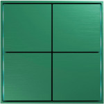 Сенсорный кнопочный модуль KNX, 4/8 группы, малахит. Серия устройств: DKNX, Donel