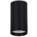 Светильник накладной, GU10, D55xH80мм, IP20, черный, без лампы, Donel