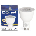 Светодиодная лампа 9Вт, MR16, 220В, GU10, 3000K, 720Лм, Ra>80, 60&deg;, D50хH65мм, Dim Triac, Donel