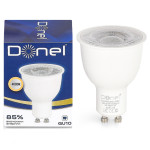 Светодиодная лампа 9Вт, MR16, 220В, GU10, 4000K, 720Лм, Ra>80, 60&deg;, D50хH65мм, Dim Triac, Donel