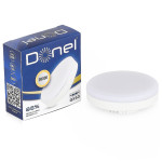 Светодиодная лампа 12Вт, 220В, GX53, 3000K, 1020Лм, Ra>80, 110&deg;, D75хH26мм, Donel