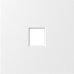 Donel S08 матовый белый накладка 1-я для розеток RJ45,TV,SAT , серия DB