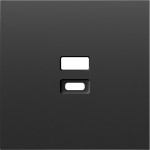 Donel S08 черный графит накладка для розеток USB, серия DB