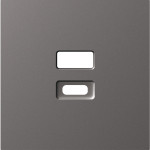 Розетка USB двойная A+C 12Вт Donel A07 матовый титан, Donel