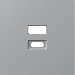 Розетка USB двойная A+C 20Вт Donel A07 матовый серый, Donel